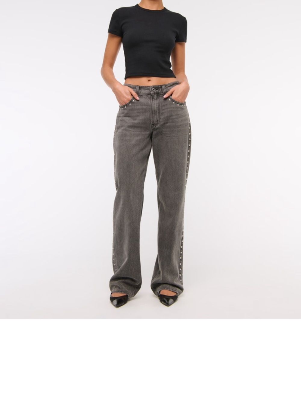 Abercrombie & Fitch studded jeans